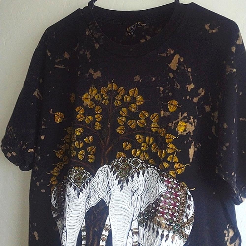 Thailand my dream bleached distressed  elephant graphic chang Thai